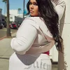 Plus-Size Og Big Bling Velour Treningsbukser