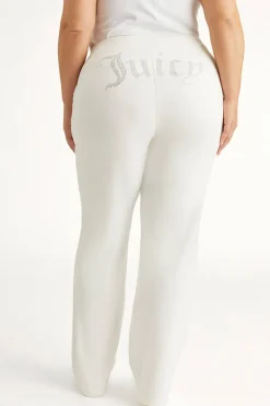 Plus-Size Og Big Bling Velour Treningsbukser