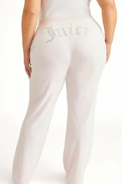 Plus-Size Og Big Bling Velour Treningsbukser
