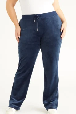Plus-Size Og Big Bling Velour Treningsbukser