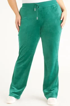 Plus-Size Og Big Bling Velour Treningsbukser
