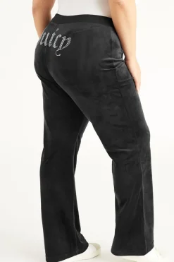 Plus-Size Og Big Bling Velour Treningsbukser