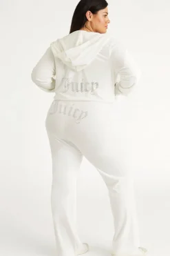 Plus-Size Og Big Bling Velour Treningsbukser