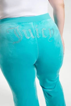 Plus-Size Og Big Bling Velour Treningsbukser