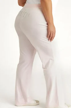 Plus-Size Og Big Bling Velour Treningsbukser
