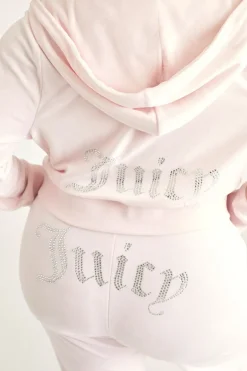 Plus-Size Og Big Bling Velour Treningsbukser