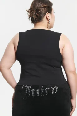 Plus-Size Ombre Bling Tank Top
