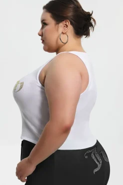 Plus-Size Ombre Bling Tank Top