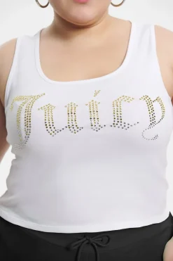 Plus-Size Ombre Bling Tank Top