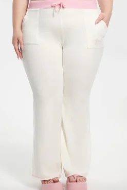 Plus-Size Sweetheart Bomull Velour Treningsbukser