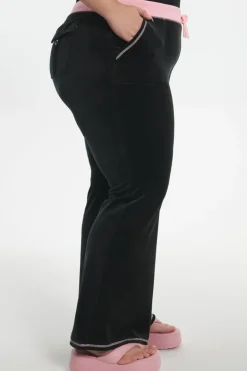 Plus-Size Sweetheart Bomull Velour Treningsbukser
