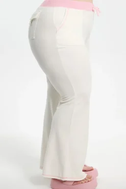 Plus-Size Sweetheart Bomull Velour Treningsbukser
