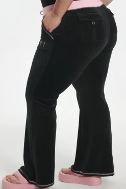 Plus-Size Sweetheart Bomull Velour Treningsbukser