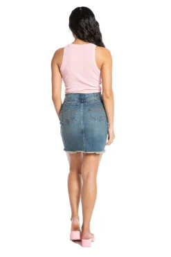 Raw Hem MiniSkjørt