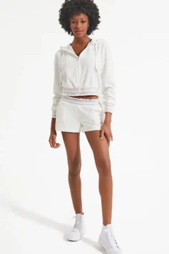 Retro Velourshorts I Bomull