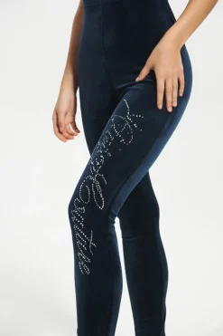 Strappy Script Velour Jumpsuit