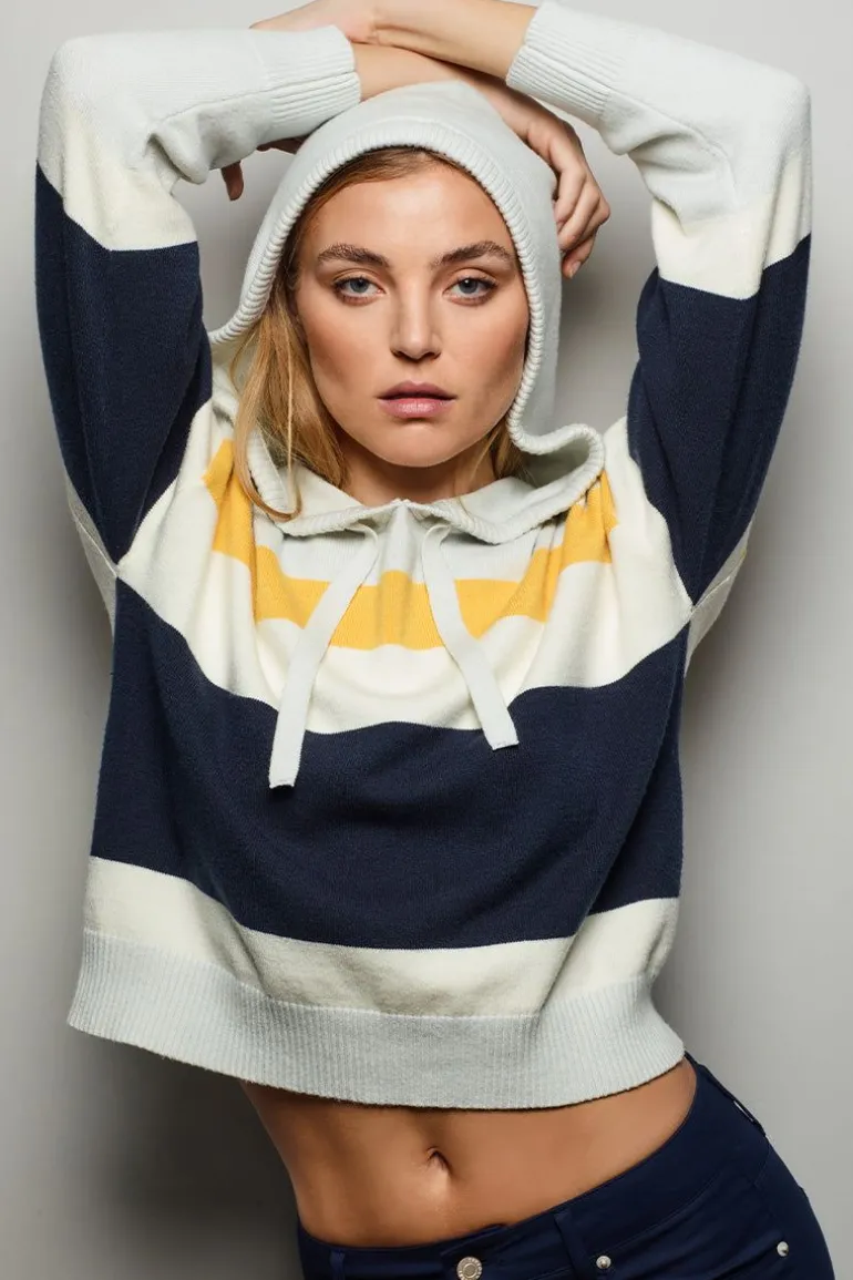 Tretorn Hettegenser Med Cropped Stripete Genser