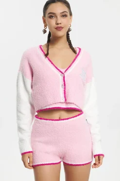 Varsity Strikket Cardigan