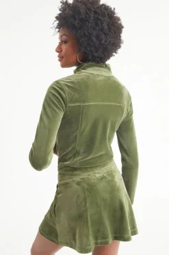 Velour Moto-Jakke