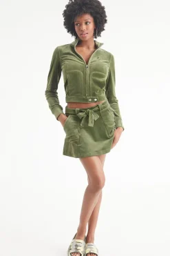 Velour Moto-Jakke